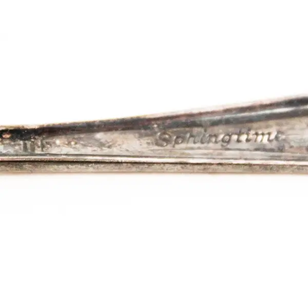 Vintage 1847 International Silver Springtime Pierced Spoon Collectible Flatware