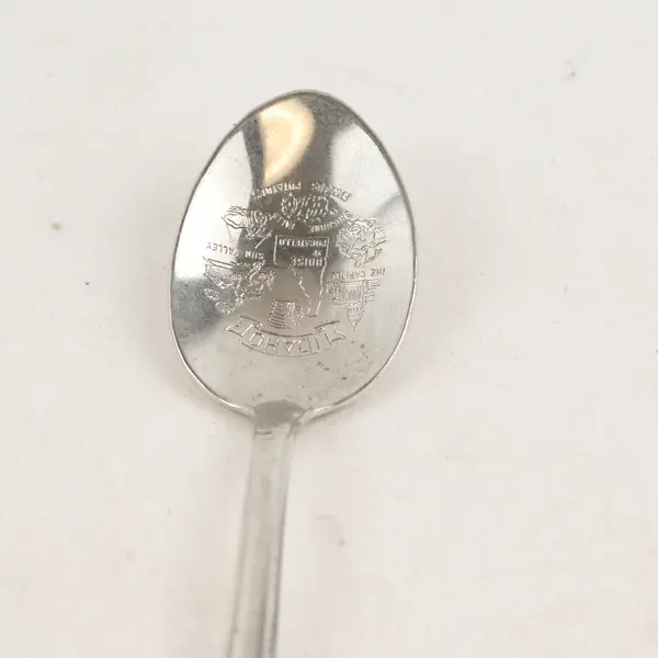 Vintage Souvenir Spoon Iowa Wild Rose - Idaho Famous Potatoes (Flaw)