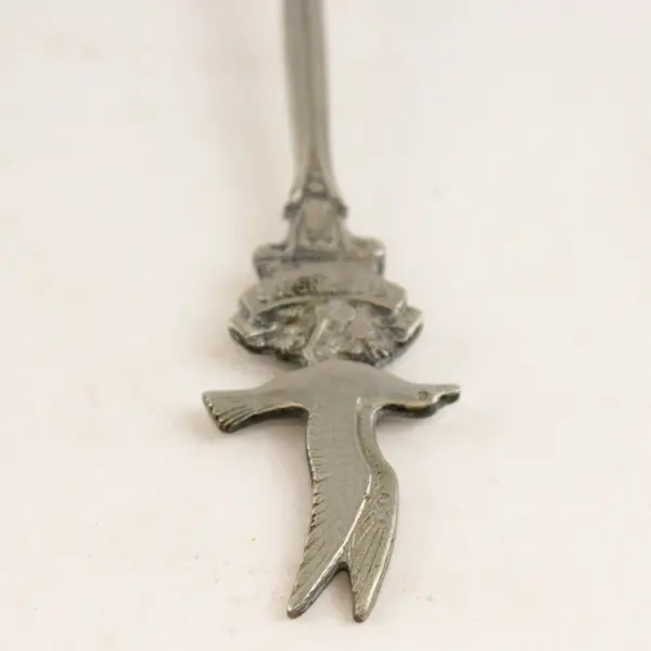 Vintage Silver-Plated Washington Souvenir Spoons Rainier St Helens Enamel