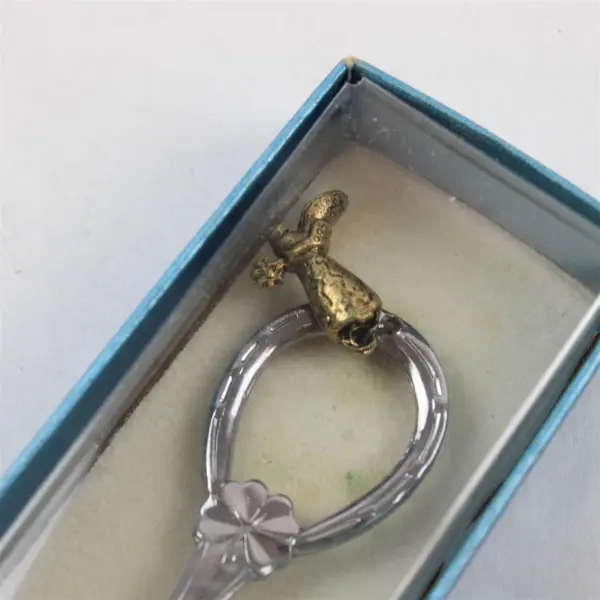Lot of 2 Texas Souvenir Spoons Lone Star Enamel Boot Charm Collectible
