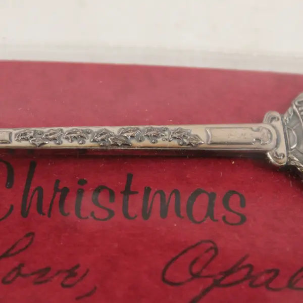 Vintage 1986 Christmas Souvenir Spoon Mary Joseph Baby Jesus Collectible