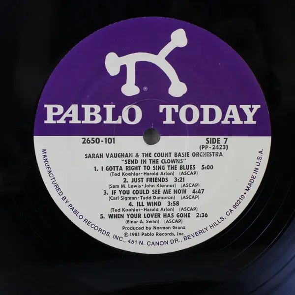 Sarah Vaughan The Pablo Years Boxed Set Six 12" Vinyl Records