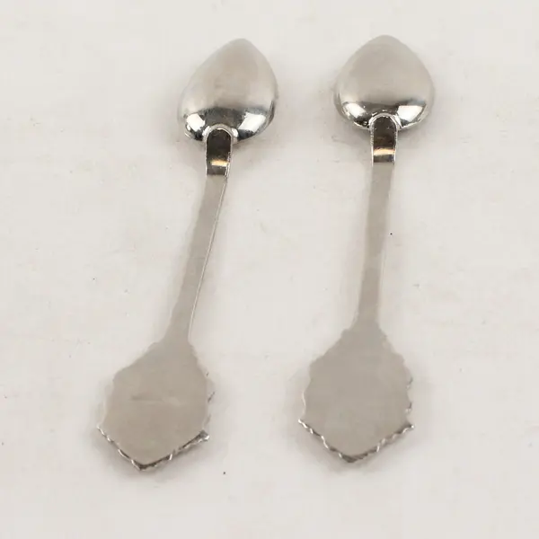 Lot of 2 Portugal Souvenir Spoons Terceira & Acores Enamel 4in Collectible