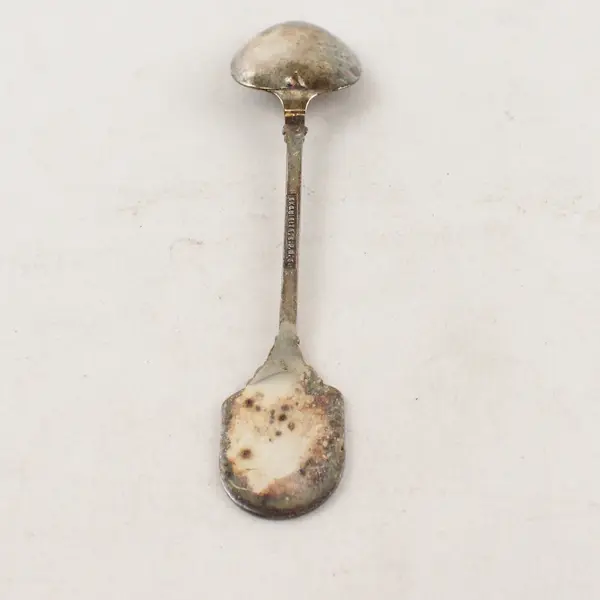 Lot of 2 Souvenir Spoons Washington DC Capitol Bicentennial Liberty Bell Enamel