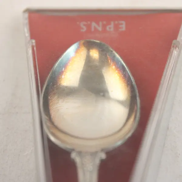 Vintage Glasgow Souvenir Spoon Nickel Silver in Triangular Presentation Box