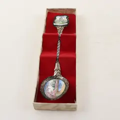 Jefferson Memorial Washington DC Enameled Souvenir Collectible Spoon