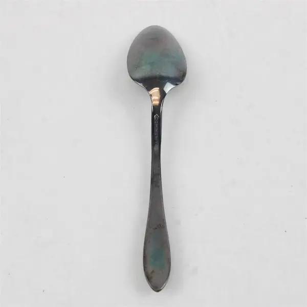 Vintage Community Silver-Plated Teaspoon Green on Handle - Collectible