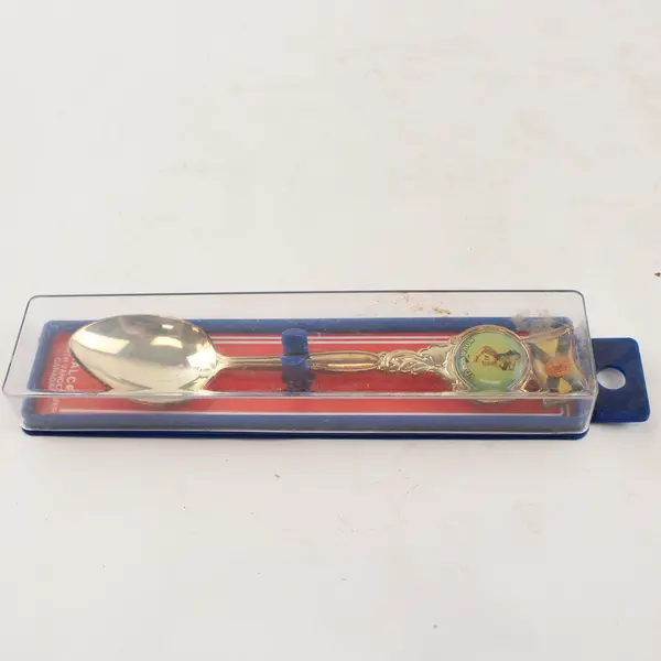 AALCO Nova Scotia Souvenir Spoon - Bagpiper & Flag Handle