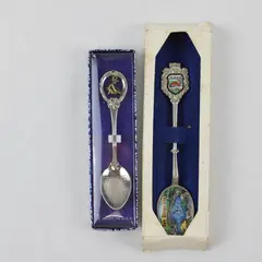 Lot of 2 California Souvenir Spoons - San Diego Zoo & Knott's Berry Farm
