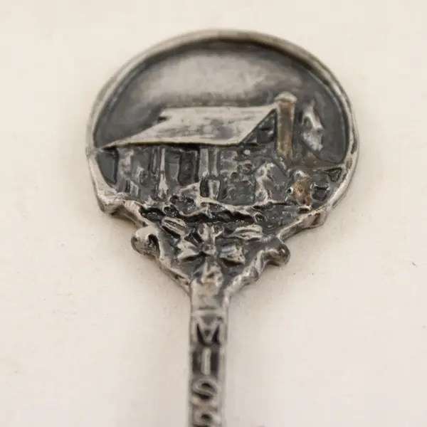 Vintage Missouri Pewter Souvenir Spoon, Collectible Travel Memorabilia