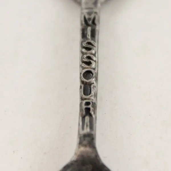 Vintage Missouri Pewter Souvenir Spoon, Collectible Travel Memorabilia