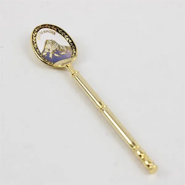 Souvenir Spoon Matterhorn Zermatt Swiss Travel Collectible Decorative Spoon