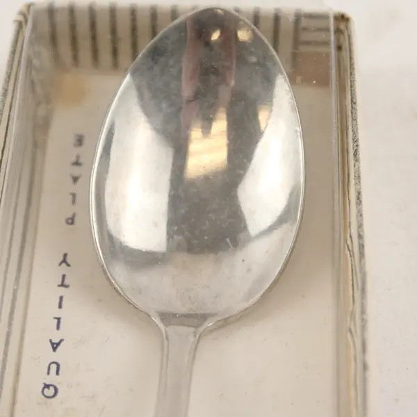 Vintage Iowa Silver Plated Souvenir Spoon 4 3/8"