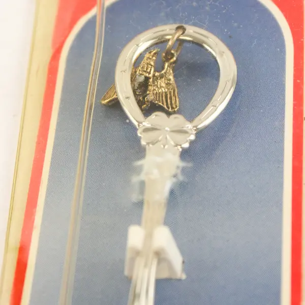 Lot of 2 Alaska Souvenir Spoons Enamel State Outline Bird Charm