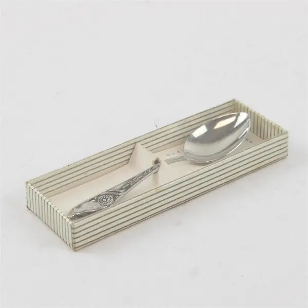 Vintage Indiana Souvenir Spoon Hoosier State Bird Collectible New in Box 4.5in