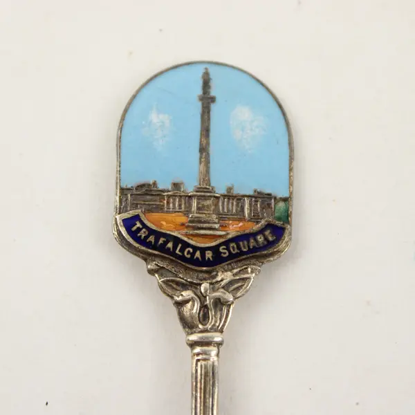 Vintage EPNS Trafalgar Square Souvenir Spoon Collectible 4in