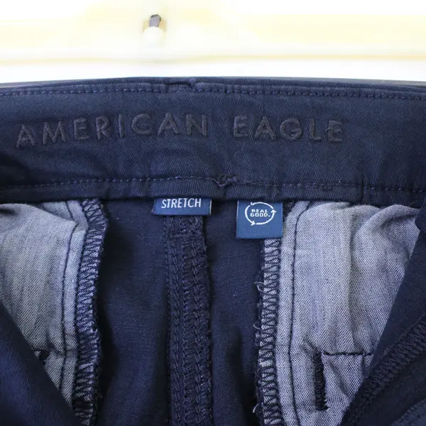 American Eagle Navy Blue High-Rise Kick Boot Pants Women's Size 14