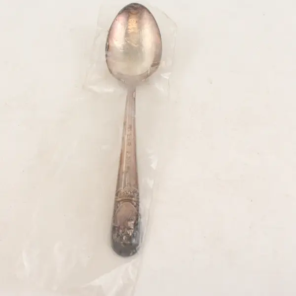 Vintage Silverplate Wm Rogers 6" Spoon John Adams John Marshall Chief Justice