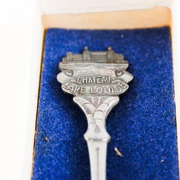 Vintage Chateau Lake Louise Souvenir Spoon Canada Collectible