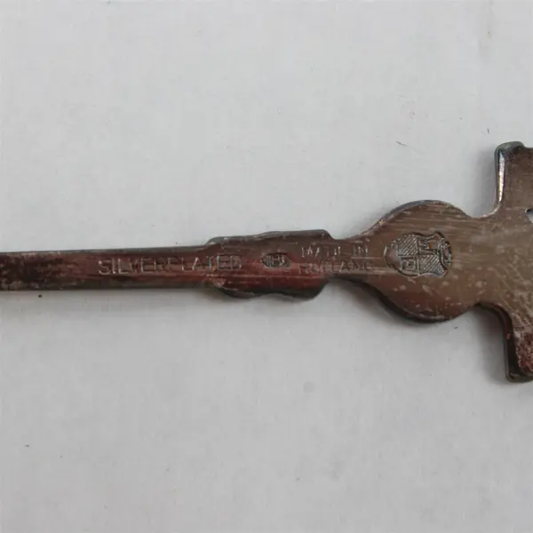 Vintage 1985 Silver-Plated Souvenir Spoon Mary & Baby Jesus Christmas