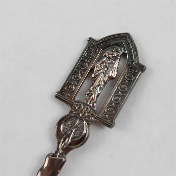 Vintage 1985 Silver-Plated Souvenir Spoon Mary & Baby Jesus Christmas