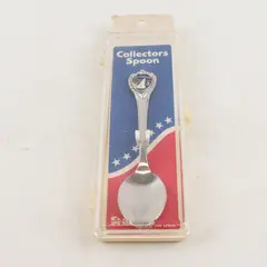 Vintage-style New Hampshire Souvenir Spoon Enamel State Outline 6in Collectible