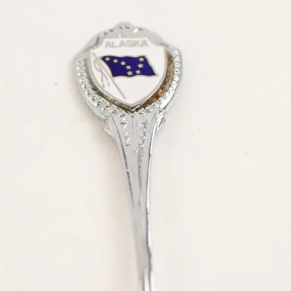 Alaska Souvenir Spoon State Flag Collectible 3in