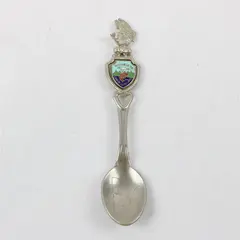 Vintage Minnesota Souvenir Spoon Fish Handle State Outline Collectible
