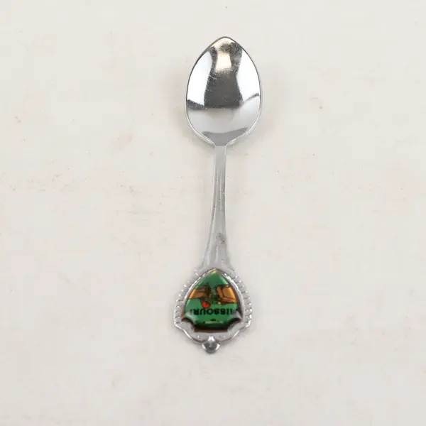 Vintage Missouri Souvenir Spoon Waterfall Scenic Handle Collectible 3"