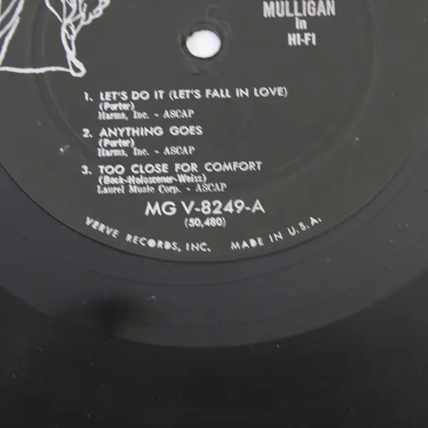 Getz Meets Mulligan in Hi-Fi 12" Vinyl Record