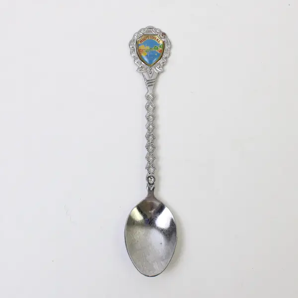 Souvenir Spoon Peggy's Cove Nova Scotia Enamel Handle Collectible