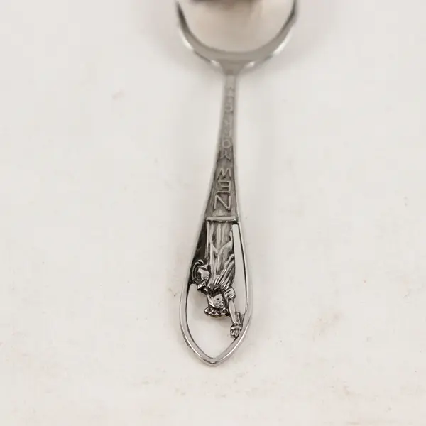 Lot of 2 Vintage New York Souvenir Spoons Statue of Liberty & Niagara