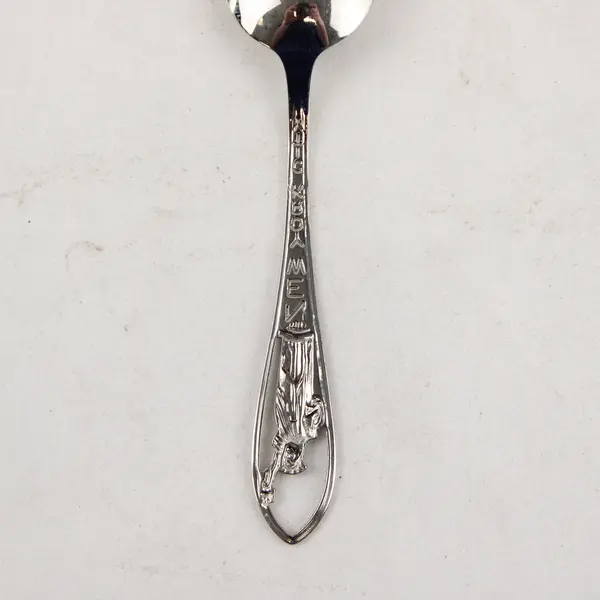 Lot of 2 Vintage New York Souvenir Spoons Statue of Liberty & Niagara