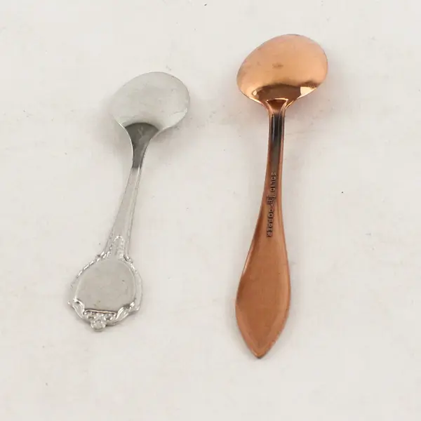 Lot of 2 Utah Souvenir Spoons Industry 1850 Collectible 4in
