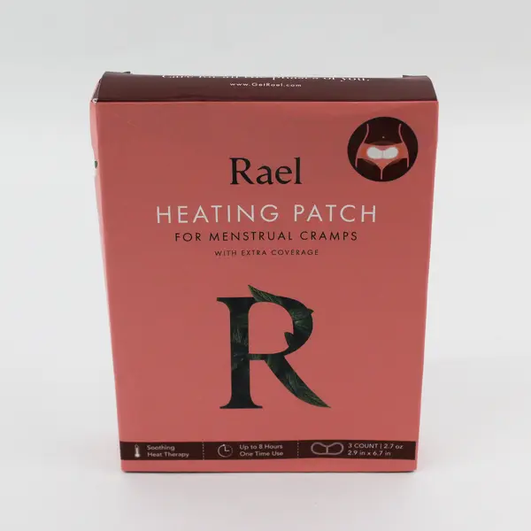 Rael Herbal Heating Patches for Menstrual Cramps 3 Count NIB