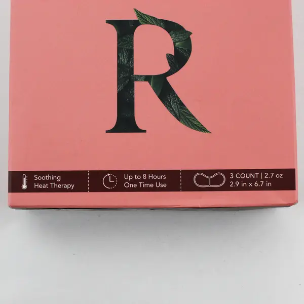 Rael Herbal Heating Patches for Menstrual Cramps 3 Count NIB