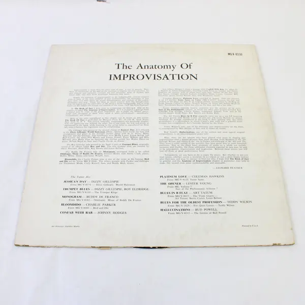 The Anatomy of Improvisation 12" Vinyl Record