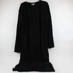 Three Dots Long Black Open-Front Cardigan Women's XL