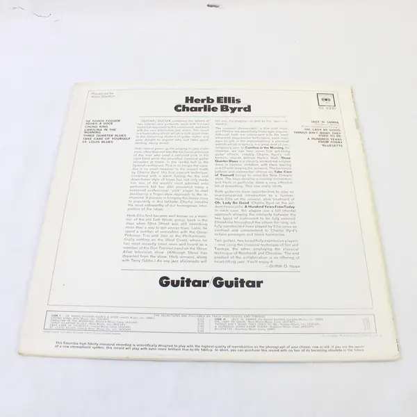 Herb Ellis Charlie Byrd Guitar/Guitar 12" Vinyl Record 