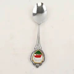 Vintage California Souvenir Spoon with Enamel Bear Handle - 3in