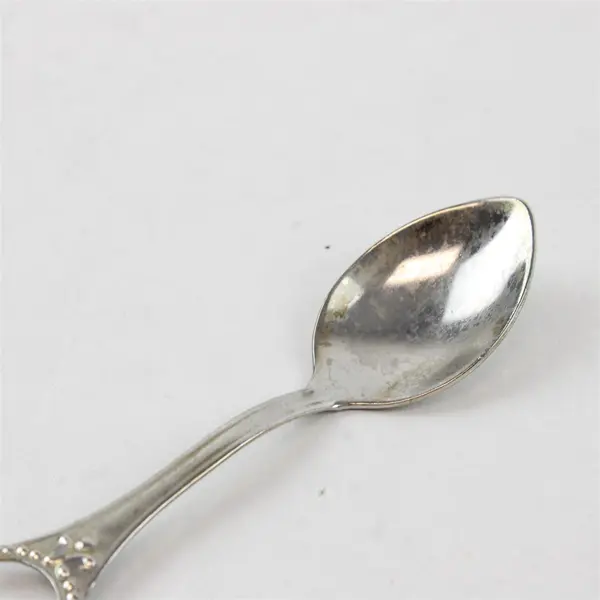 Vintage Arkansas Razorback Souvenir Spoon White Enamel State Charm