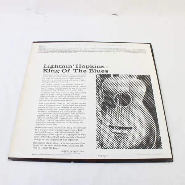 Lightnin' Hopkins - The King Of The Blues - 12" Vinyl Record