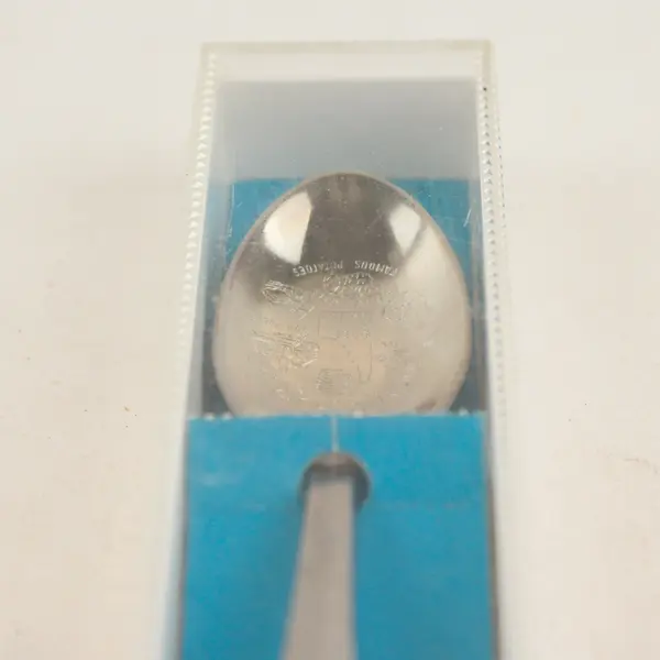 Pocatello Idaho Souvenir Collectible Spoon Indian Head Handle State Outline