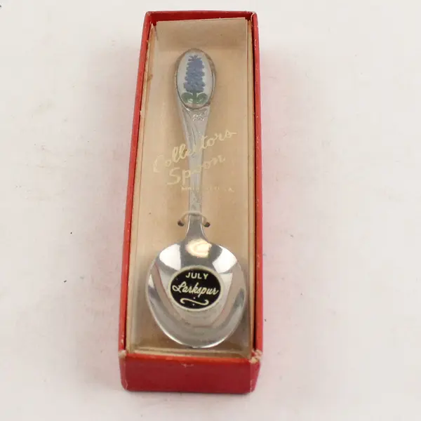 Larkspur Souvenir Spoon Vintage-Style Collectible