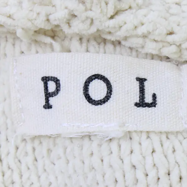 Pol Green and Off-White Hooded Cropped Sweater Women's Large