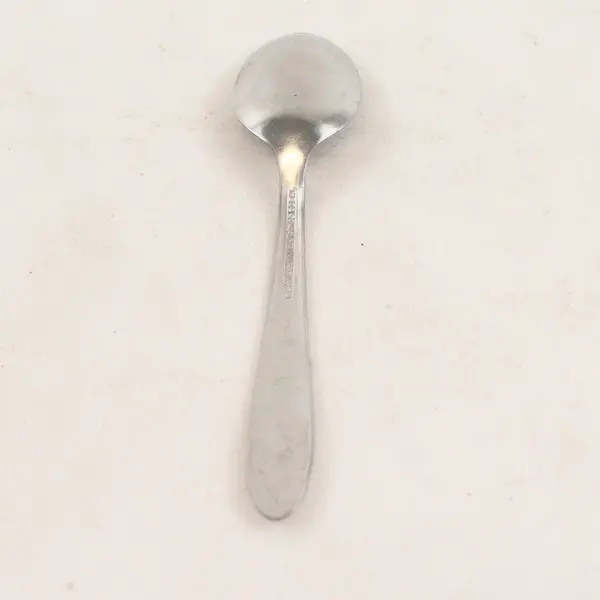 HB Co Solid Stainless Teaspoon Marked "Heather" on Back 4.5in