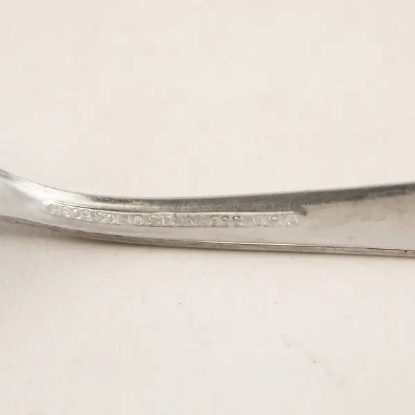 HB Co Solid Stainless Teaspoon Marked "Heather" on Back 4.5in