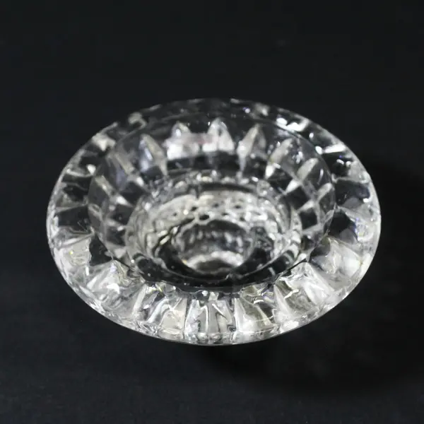 Set of 3 Vintage KIG Pressed Glass 3-in-1 Candle Holders