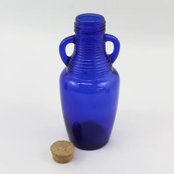 Lot of 4 Vintage Cobalt Blue Bottles