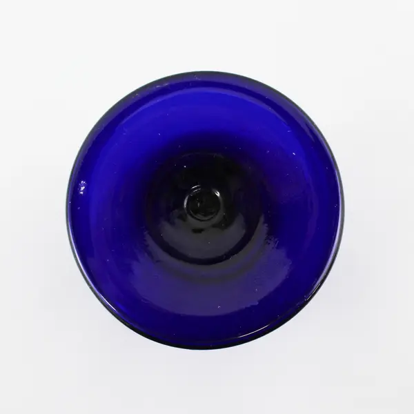 Cobalt Blue Oregon Souvenir Wine Glass With White Starfish